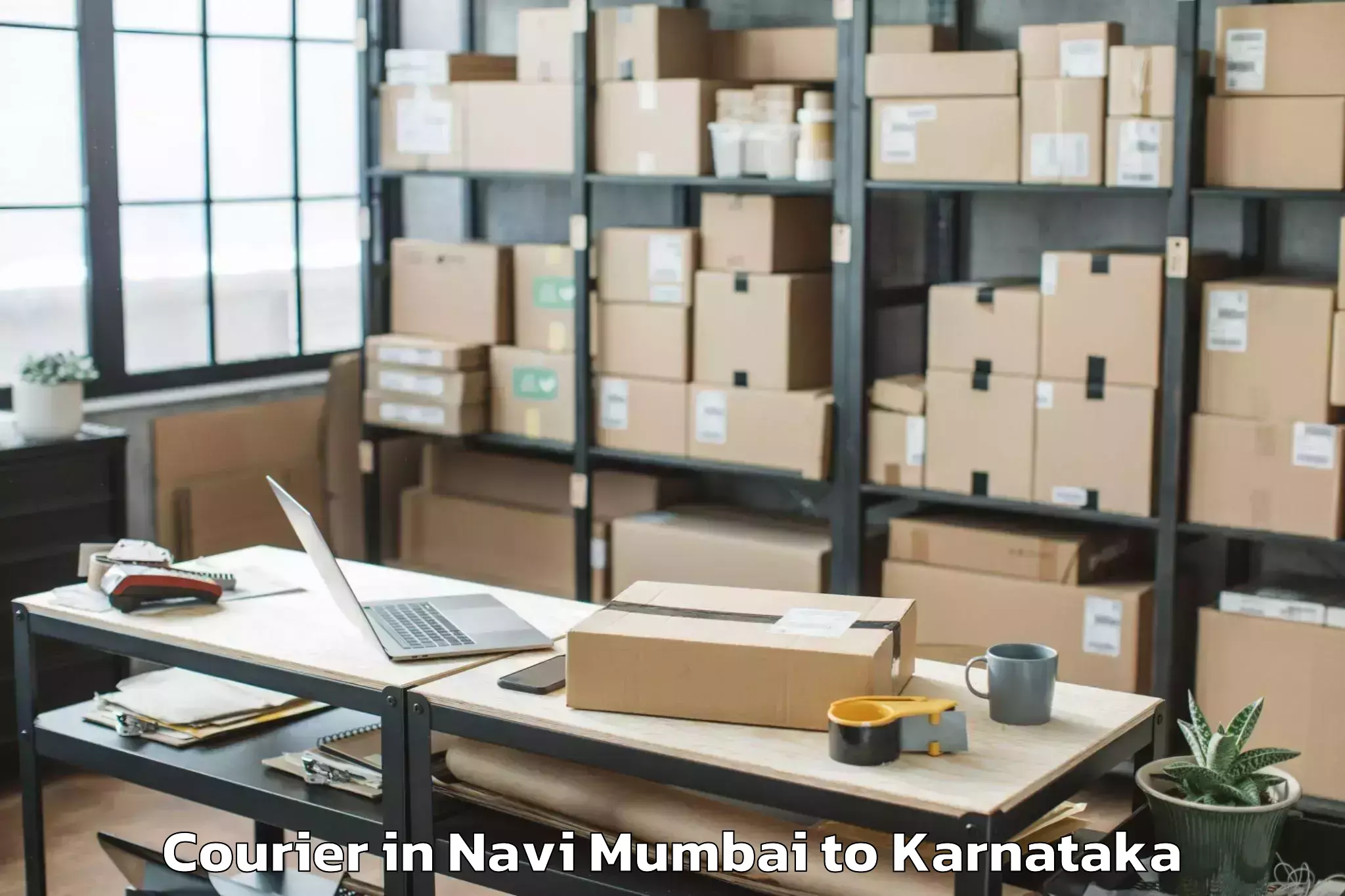 Reliable Navi Mumbai to Hirebettu Courier